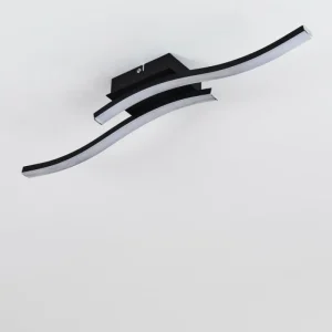 hofstein Plafonnier Letala LED Noir, 2 lumières* Lampes Modernes