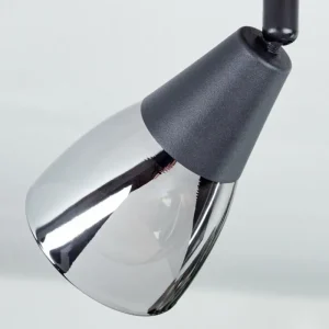 hofstein Plafonnier Leteque Couleur bois, Noir, 1 lumière* Lampes Modernes