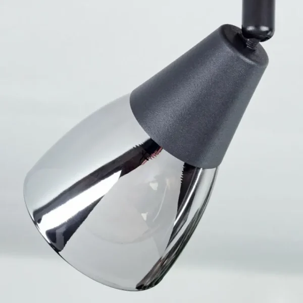 hofstein Plafonnier Leteque Couleur bois, Noir, 1 lumière* Lampes Modernes