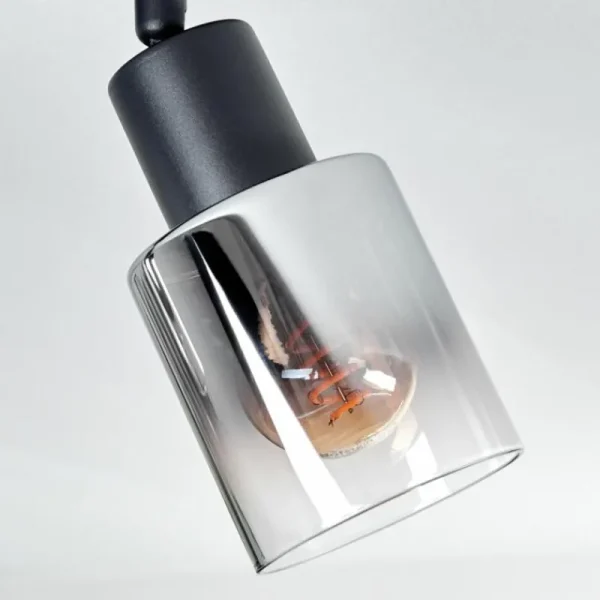 hofstein Plafonnier Leteque Noir, 2 lumières* Lampes Modernes