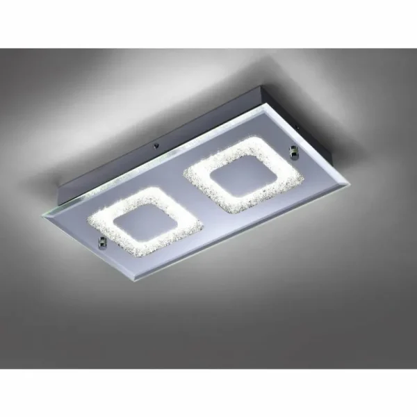 Luminaires Leuchten Direkt Plafonnier Leuchten Direkt LISA LED Chrome, 2 lumières* Lampes En Verre