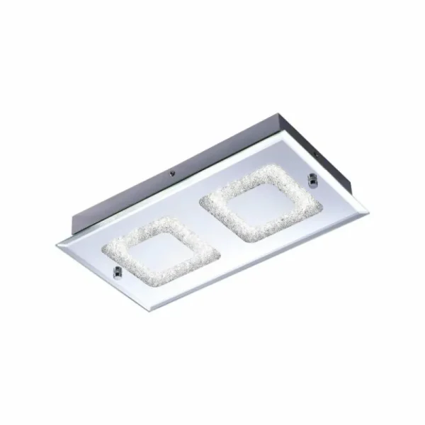 Luminaires Leuchten Direkt Plafonnier Leuchten Direkt LISA LED Chrome, 2 lumières* Lampes En Verre