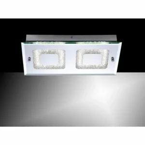 Luminaires Leuchten Direkt Plafonnier Leuchten Direkt LISA LED Chrome, 2 lumières* Lampes En Verre