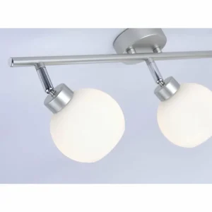 Luminaires Leuchten Direkt Plafonnier Leuchten-Direkt LOTTA Argenté, 3 lumières* Lampes En Verre