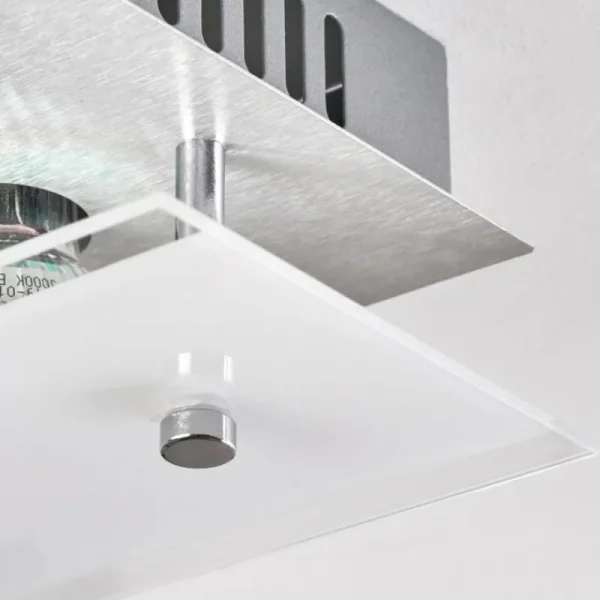 hofstein Plafonnier Liestal LED Nickel mat, 1 lumière* Lampes Modernes