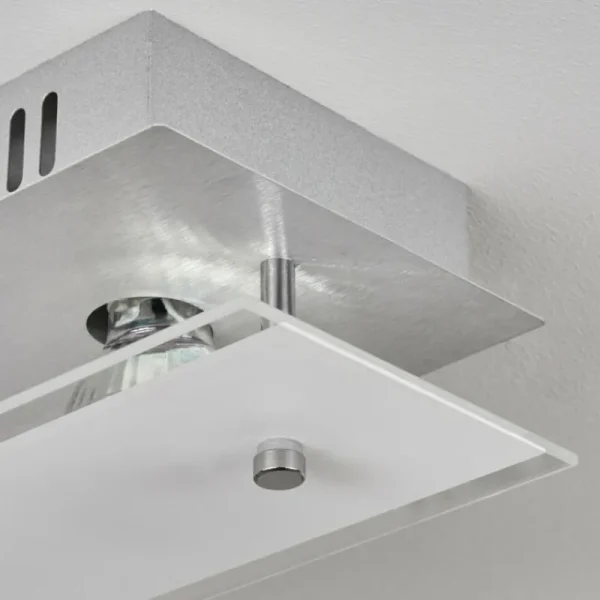 hofstein Plafonnier Liestal LED Nickel mat, 2 lumières* Lampes Modernes