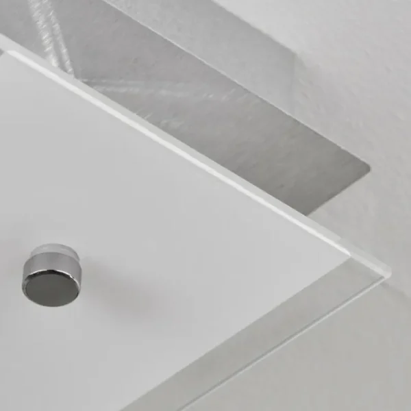hofstein Plafonnier Liestal LED Nickel mat, 2 lumières* Lampes Modernes