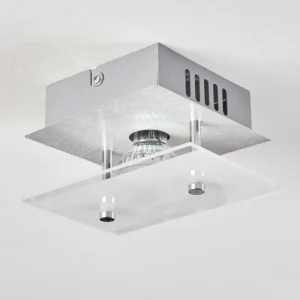 hofstein Plafonnier Liestal LED Nickel mat, 1 lumière* Lampes Modernes