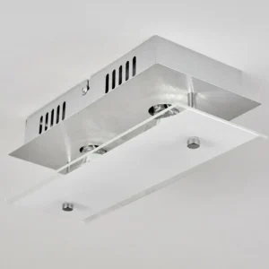 hofstein Plafonnier Liestal LED Nickel mat, 2 lumières* Lampes Modernes