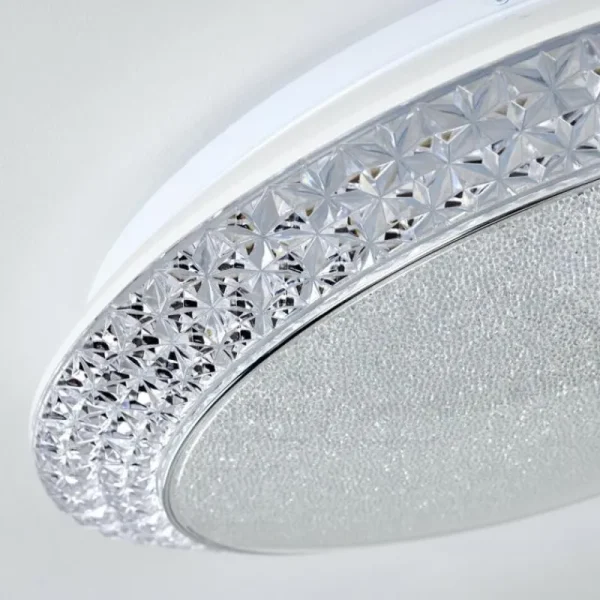 hofstein Plafonnier Litto LED Blanc, 1 lumière, Télécommandes* Lampes Modernes
