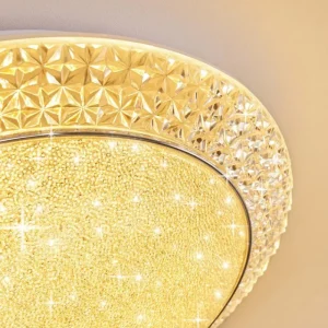 hofstein Plafonnier Litto LED Blanc, 1 lumière, Télécommandes* Lampes Modernes