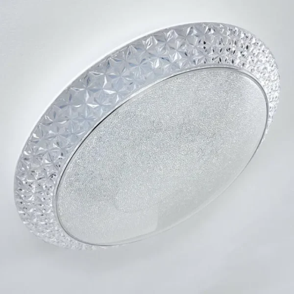 hofstein Plafonnier Litto LED Blanc, 1 lumière, Télécommandes* Lampes Modernes