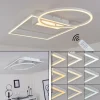 hofstein Plafonnier Loftheim LED Chrome, Blanc, 1 lumière* Lampes Modernes