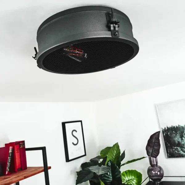 hofstein Plafonnier Lofthus Noir, 1 lumière* Lampes Modernes