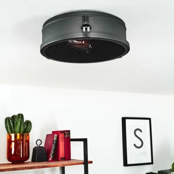 hofstein Plafonnier Lofthus Noir, 1 lumière* Lampes Modernes