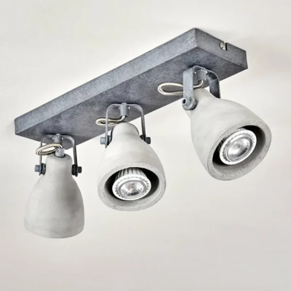 hofstein Plafonnier Lomma Gris, 3 lumières* Lampes Modernes