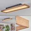 hofstein Plafonnier Longvic LED Brun, Couleur bois, Noir, 1 lumière* Lampes Modernes