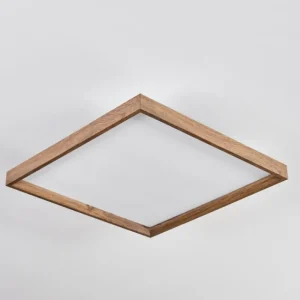 hofstein Plafonnier Longvic LED Brun, Couleur bois, Noir, 1 lumière* Lampes Modernes