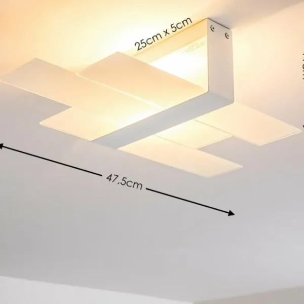 hofstein Plafonnier Lovikka Blanc, 1 lumière* Lampes En Verre