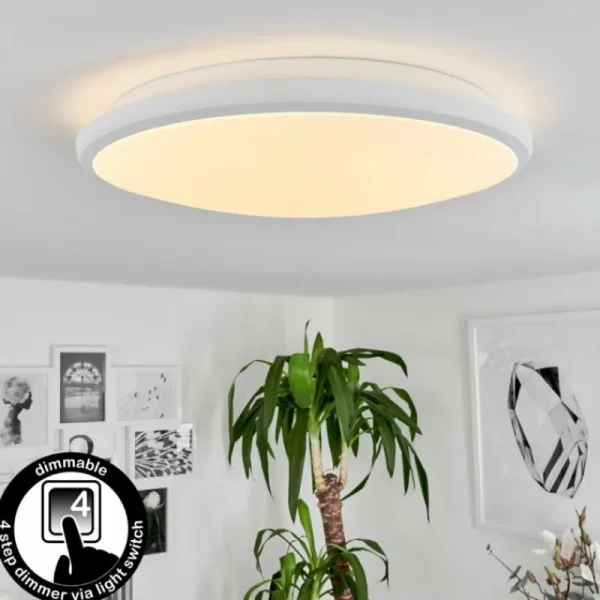 hofstein Plafonnier Magdala LED Blanc, 1 lumière* Lampes Modernes