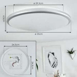 hofstein Plafonnier Magdala LED Blanc, 1 lumière* Lampes Modernes