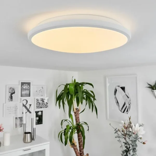 hofstein Plafonnier Magdala LED Blanc, 1 lumière* Lampes Modernes