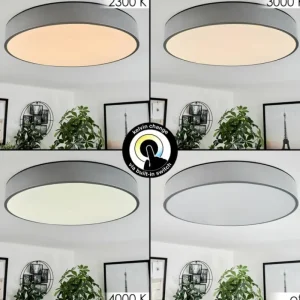 hofstein Plafonnier Maho LED Aluminium, 1 lumière* Lampes Modernes