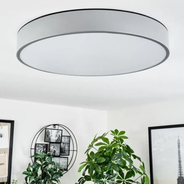 hofstein Plafonnier Maho LED Aluminium, 1 lumière* Lampes Modernes