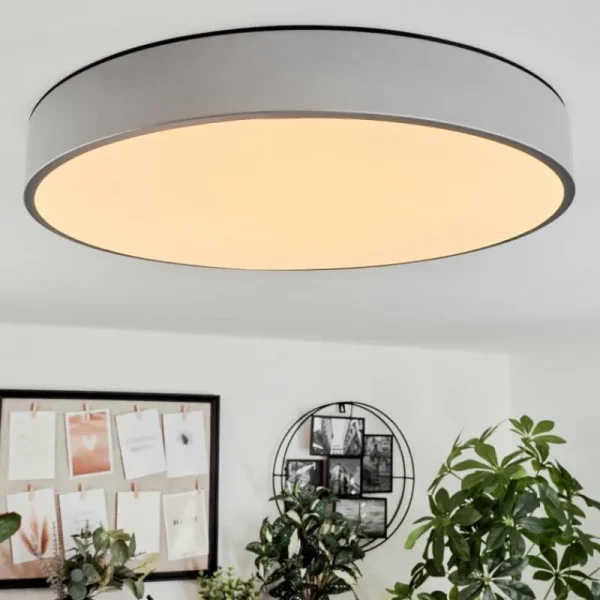 hofstein Plafonnier Maho LED Aluminium, 1 lumière* Lampes Modernes