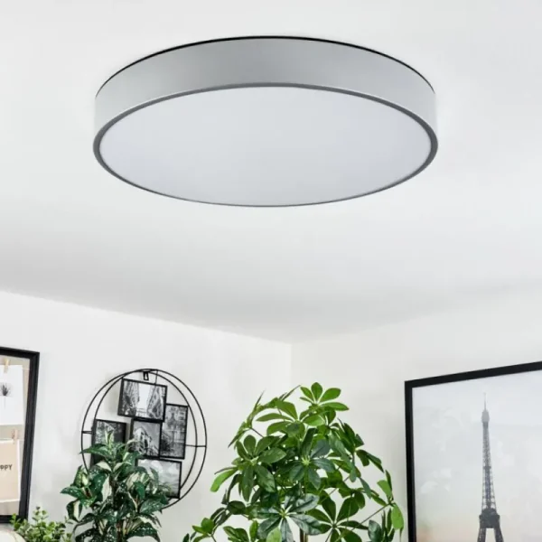hofstein Plafonnier Maho LED Aluminium, 1 lumière* Lampes Modernes