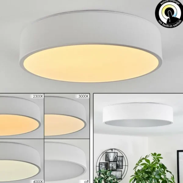 hofstein Plafonnier Maho LED Blanc, 1 lumière* Lampes Modernes