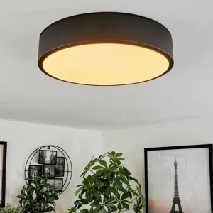 hofstein Plafonnier Maho LED Noir, 1 lumière* Lampes Modernes