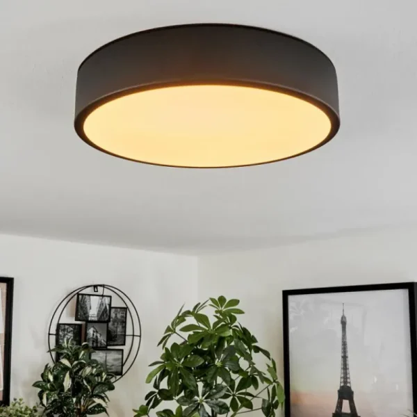 hofstein Plafonnier Maho LED Noir, 1 lumière* Lampes Modernes