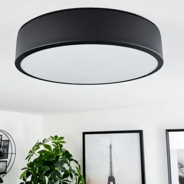 hofstein Plafonnier Maho LED Noir, 1 lumière* Lampes Modernes