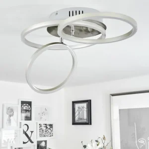 hofstein Plafonnier Malanje LED Nickel mat, 3 lumières* Lampes Modernes