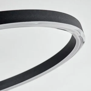 hofstein Plafonnier Malanje LED Noir, 4 lumières* Lampes Modernes