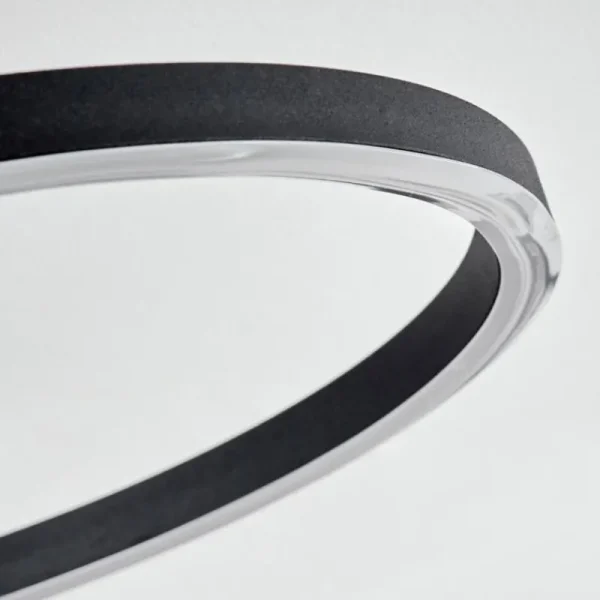 hofstein Plafonnier Malanje LED Noir, 4 lumières* Lampes Modernes