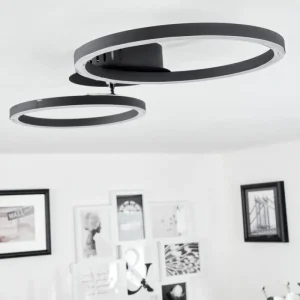 hofstein Plafonnier Malanje LED Noir, 2 lumières* Lampes Modernes