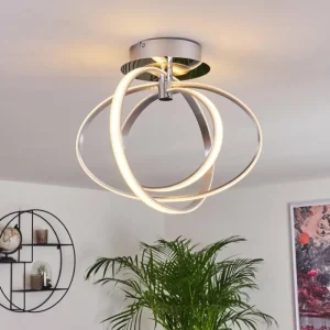 hofstein Plafonnier Maluma Chrome, 1 lumière* Lampes Modernes