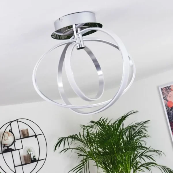 hofstein Plafonnier Maluma Chrome, 1 lumière* Lampes Modernes