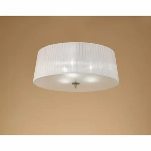 Luminaires Mantra Plafonnier Mantra LOEWE Brun, 3 lumières* Lampes En Verre