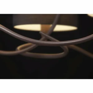 Luminaires Mantra Plafonnier Mantra Loop Nickel mat, 4 lumières* Lampes En Verre