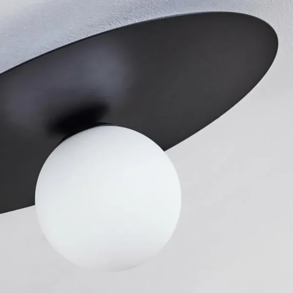 hofstein Plafonnier Marahu Noir, 1 lumière* Lampes En Verre