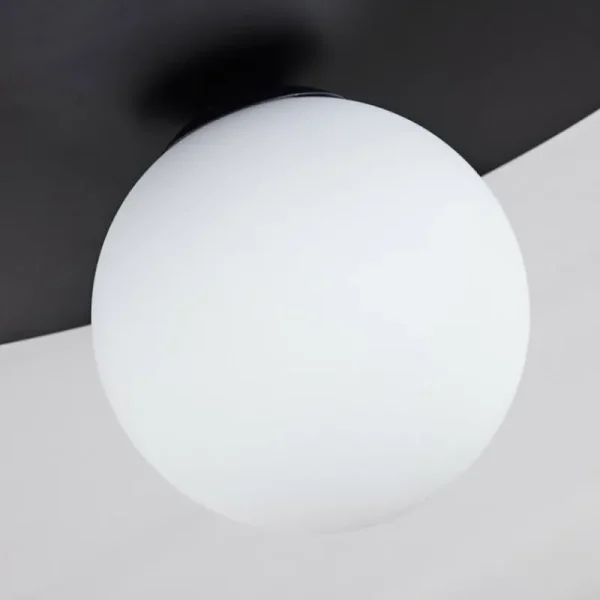 hofstein Plafonnier Marahu Noir, 1 lumière* Lampes En Verre