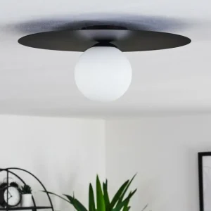 hofstein Plafonnier Marahu Noir, 1 lumière* Lampes En Verre