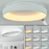 hofstein Plafonnier Maraya LED Blanc, 1 lumière, Télécommandes* Lampes Modernes