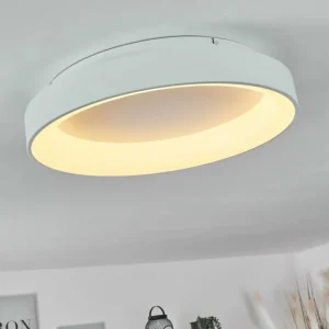 hofstein Plafonnier Maraya LED Blanc, 1 lumière, Télécommandes* Lampes Modernes
