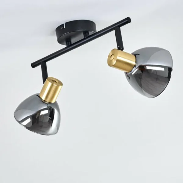 hofstein Plafonnier Mariefred Noir, 2 lumières* Lampes Modernes