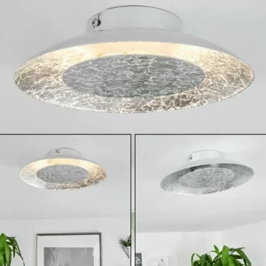 hofstein Plafonnier Merlo LED Argenté, 1 lumière* Lampes Modernes