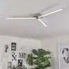 hofstein Plafonnier Mohlin LED Nickel mat, 3 lumières* Lampes Modernes